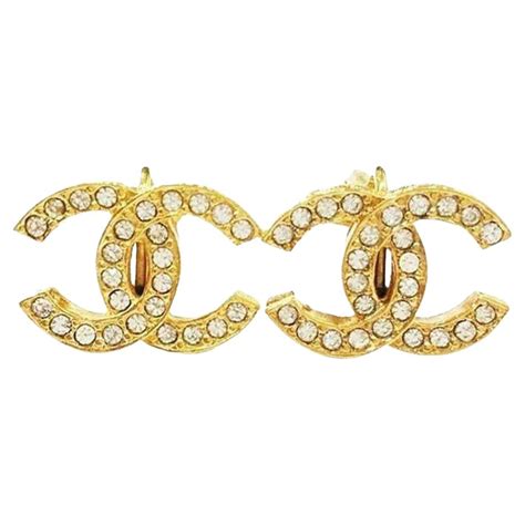 chanel earrings cha nel|vintage Chanel earrings.